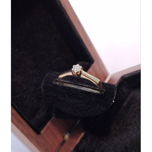Anel Solitário Ouro 18k - NORTHOFF - Sonhos em Ouro 18k!