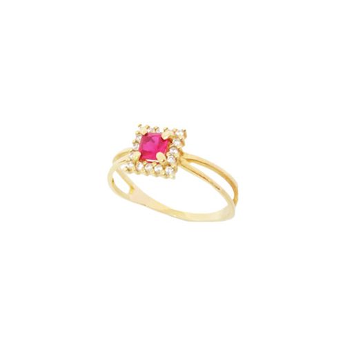 Anel de Formatura Feminino em Ouro 18k com Gema Qu... - NORTHOFF - Sonhos em Ouro 18k!