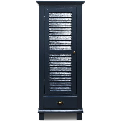 Armarinho Veneziana - Azul Profundo - 156 x 62 CM.... - OFICINA DE AGOSTO