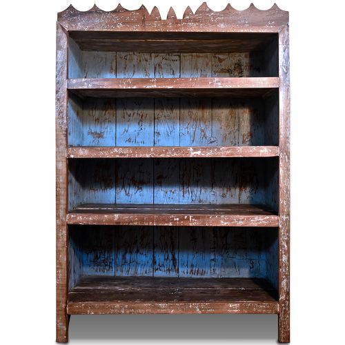 Estante Antiga Azul - 179 x 123 CM. - 16084 - OFICINA DE AGOSTO