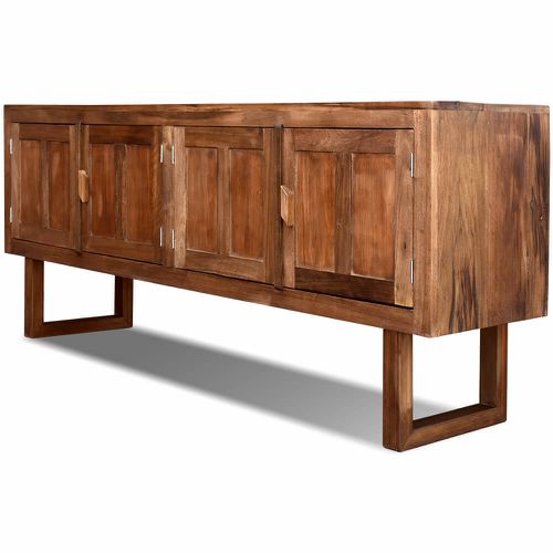 Buffet Quatro Portas - Madeira Natural - 21000020... - OFICINA DE AGOSTO