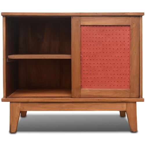 Buffet Porta de Correr Metálica - Vermelho - 70401 - OFICINA DE AGOSTO