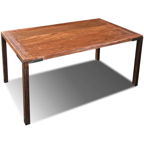 Mesa de Jantar Pés de Ferro - 160 x 80 CM. - 1086... - OFICINA DE AGOSTO