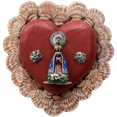 Coração Nossa Senhora - Escultura de Parede - 149... - OFICINA DE AGOSTO