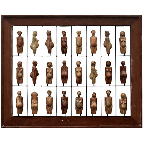 Painel Grade de Corpos com 24 pçs - Com Moldura - ... - OFICINA DE AGOSTO