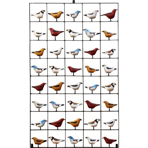 Painel Grade de Pássaros 40 pçs. - 2010000006122 - OFICINA DE AGOSTO