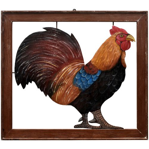 Quadro Vazado - Galo - 16749 - OFICINA DE AGOSTO