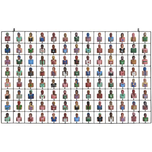 Painel Grade de Bustos Variadas 104 pçs. - 80 x 14... - OFICINA DE AGOSTO