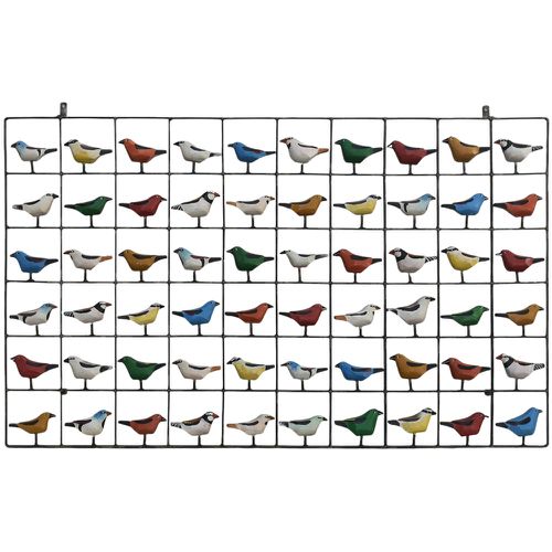 Painel Grade de Pássaros 60 pçs. - 60 x 100 CM. - ... - OFICINA DE AGOSTO