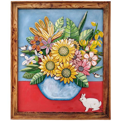 Ânfora com flores e coelho - Coleção Ânforas Toti ... - OFICINA DE AGOSTO