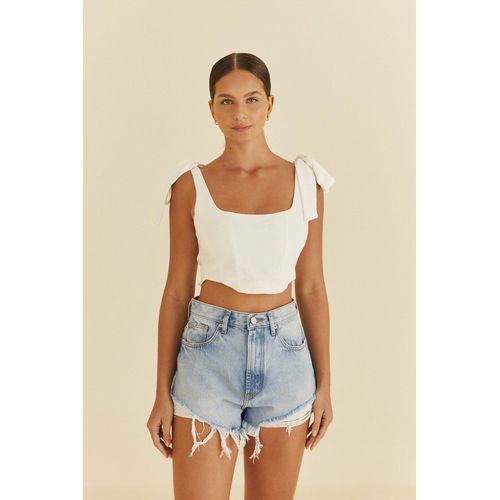 Short Jeans Curva Farm - 317212 - Ouseup Moda Feminina Multimarcas