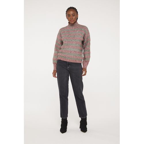 Pull De Tricot Listrada Animale Jeans - 52090033 - Ouseup Moda Feminina Multimarcas