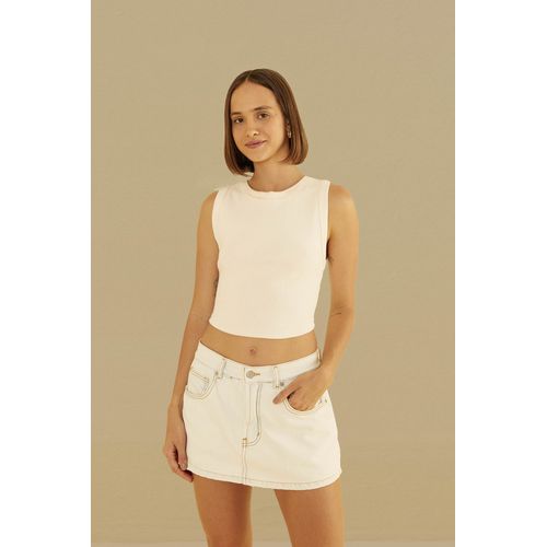 Short Saia Jeans Light Farm - 324259 - Ouseup Moda Feminina Multimarcas