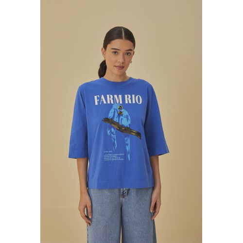 T-Shirt Fit Mangão Nature Lovers Farm - 325243 - Ouseup Moda Feminina Multimarcas