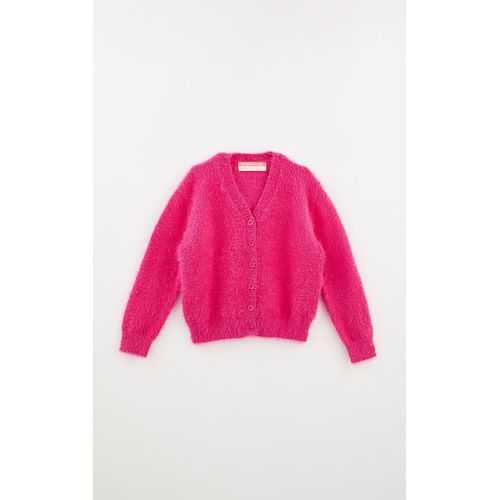 Cardigan Pelinho Liso Fábula - 5.15769rosa - Ouseup Moda Feminina Multimarcas