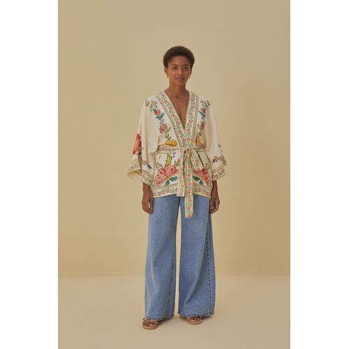 Kimono Flor De Borboleta Farm - 323107 - Ouseup Moda Feminina Multimarcas