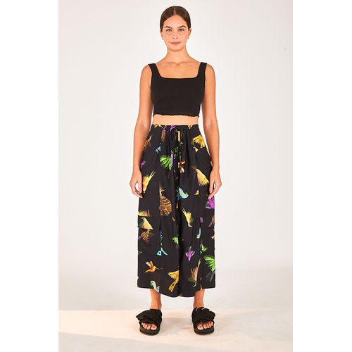 Saia Pássaros Amazônia Farm - 327781 - Ouseup Moda Feminina Multimarcas