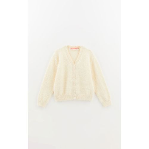 Cardigan Pelinho Liso Fábula - 5.15769offwhite - Ouseup Moda Feminina Multimarcas