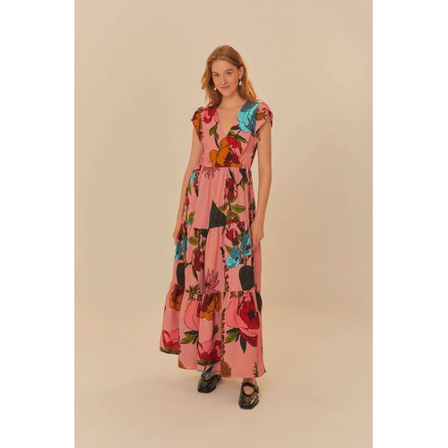 Vestido Cropped Calor Floral Farm - 327036 - Ouseup Moda Feminina Multimarcas