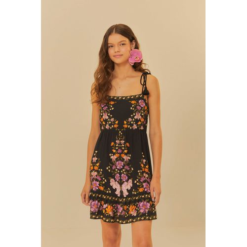 Vestido Curto Borboleta Em Flor Farm - 329486 - Ouseup Moda Feminina Multimarcas