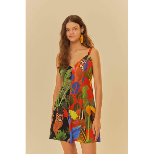 Vestido Patch Beleza Tropical Farm - 334768 - Ouseup Moda Feminina Multimarcas