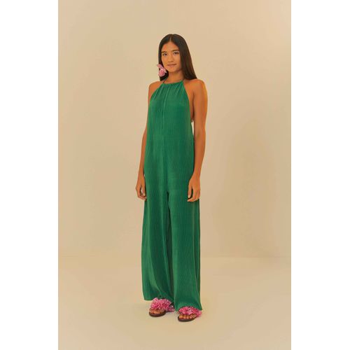 Macacão Plissado Farm - 33002707413 - Ouseup Moda Feminina Multimarcas