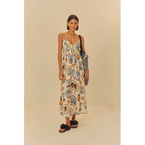 Vestido Midi Janelas Do Cerrado Farm - 330001 - Ouseup Moda Feminina Multimarcas