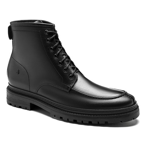 Bota Masculina - Coturno | Preta | Couro Legítimo - Salerno Prime