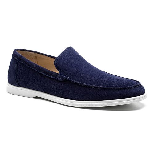 Sapato Loafer masculino 20551 Indigo Blue da Salerno Prime em couro legítimo, perfeito para compor visuais sofisticados com personalidade e conforto.