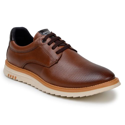 Sapatenis Tênis Masculino Oxford Social Confortável Macio Leve 2600 Havana