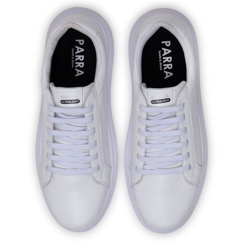 Sapatenis Tênis Masculino Branco 100% Couro Legitimo Moderno Confortável Casual 2700