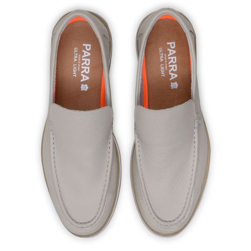 Mocassim Masculino Sapato 100% Couro Legítimo Forrado Em Couro Off-White