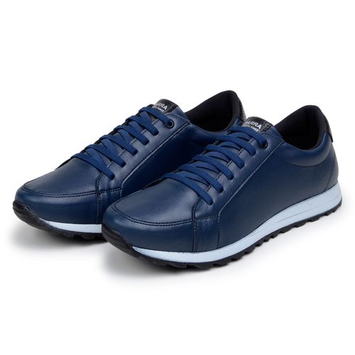 Tênis Masculino Jogger Casual Sapatênis Leve e Confortável - Azul