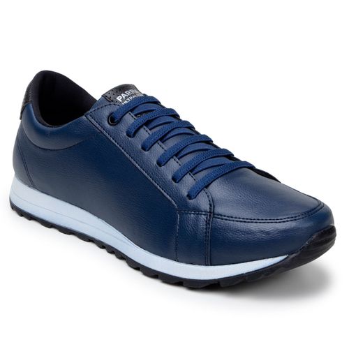 Tênis Masculino Jogger Casual Sapatênis Leve e Confortável - Azul