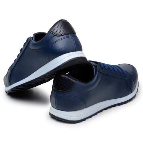 Tênis Masculino Jogger Casual Sapatênis Leve e Confortável - Azul