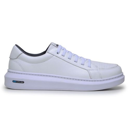 Sapatenis Masculino Leve Confortável Em Couro 100% Legitimo Parra Boots - Branco