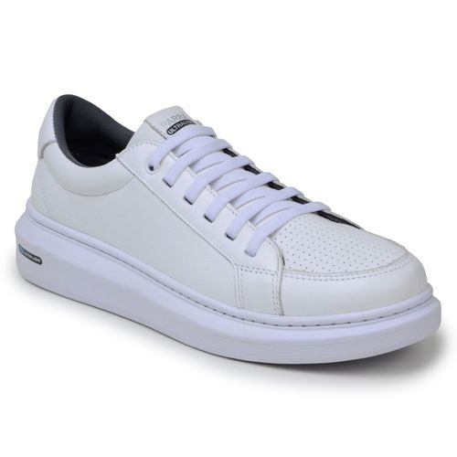 Sapatenis Masculino Leve Confortável Em Couro 100% Legitimo Parra Boots - Branco
