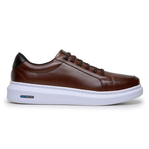 Sapatenis Masculino Leve Confortável Em Couro 100% Legitimo Parra Boots - Havana