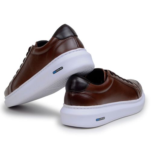 Sapatenis Masculino Leve Confortável Em Couro 100% Legitimo Parra Boots - Havana