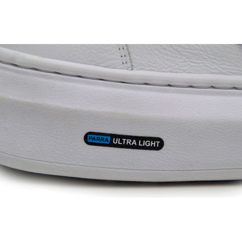 Sapatenis Mocassim Masculino Leve Confortável Em Couro 100% Legitimo Parra Boots - Branco