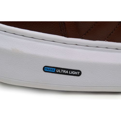Sapatenis Moderno Detalhado Masculino Em Couro 100% Legitimo Leve Confortável Parra Boots - Havana