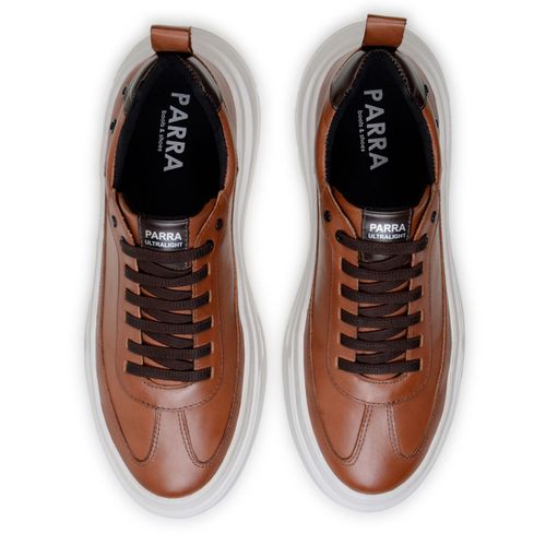 Sapatenis Masculino 100% Couro Legitimo Moderno Confortável Casual 5800 - Havana