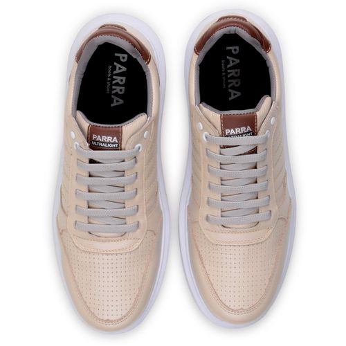 Sapatenis Moderno Detalhado Masculino Em Couro 100% Legitimo Leve Confortável Parra Boots - Palha