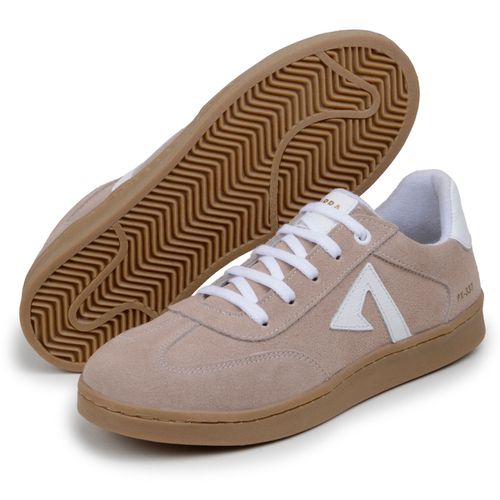 Sapatenis Feminino 100% Couro Legitimo Moderno Confortável Detalhado PX-337 - Salmão