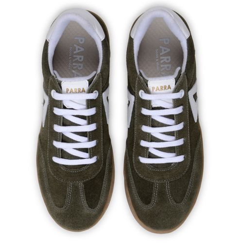 Sapatenis Feminino 100% Couro Legitimo Moderno Confortável Detalhado PX-337 - Verde Oliva