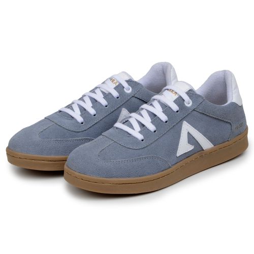 Sapatenis Feminino 100% Couro Legitimo Moderno Confortável Detalhado PX-337 - Azul Bebê