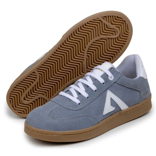 Sapatenis Feminino 100% Couro Legitimo Moderno Confortável Detalhado PX-337 - Azul Bebê