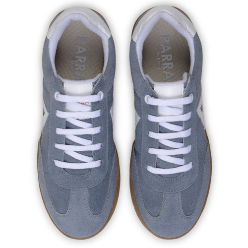 Sapatenis Feminino 100% Couro Legitimo Moderno Confortável Detalhado PX-337 - Azul Bebê