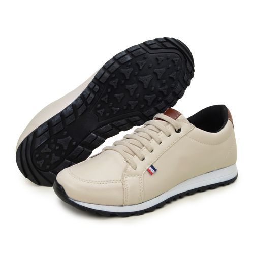 Tênis Masculino Jogger Casual Sapatênis Leve e Confortável - Palha