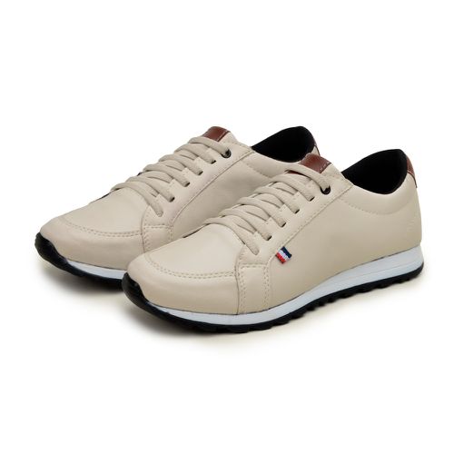 Tênis Masculino Jogger Casual Sapatênis Leve e Confortável - Palha
